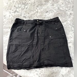 Black Denim Y2K AE Sport Skirt with Pockets size 16
